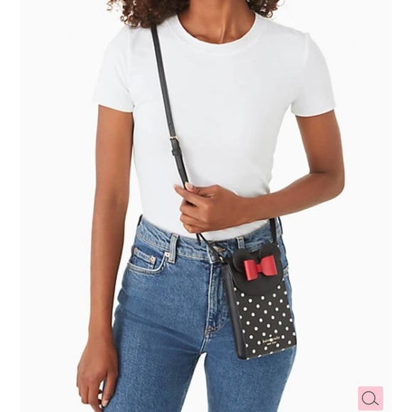 NWT Kate spade x Disney new york minnie mouse north south flap phone cro… - Picture 2 of 12